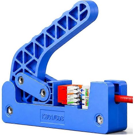 Pince à sertir pour prises Keystone RJ45 à 180°, outil de sertissage pour terminaison de câble Ethernet CAT6/CAT5E. (1/5)