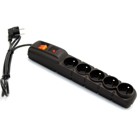 HSK DATA Acar F5 1.5m base múltiple 1,5 m 5 salidas AC Interior / exterior Gris