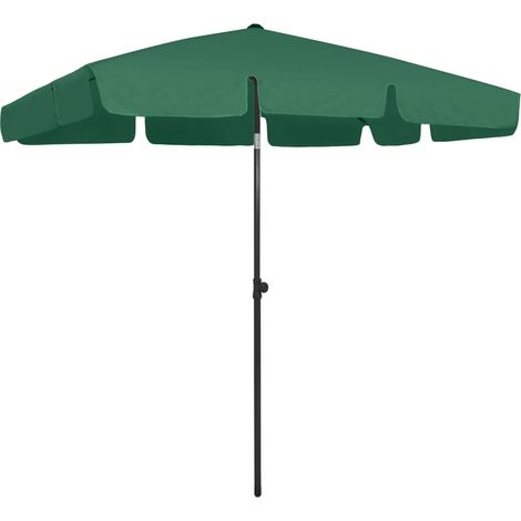 Sombrilla de playa verde 200 x 125 cm 020008410 (1/5)