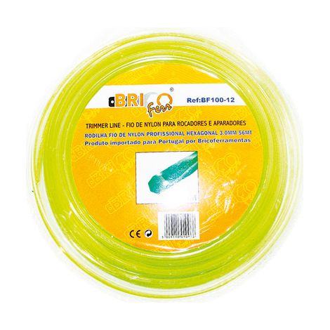 Bricoferr Hilo de Nylon hexagonal 3 mm 15 m