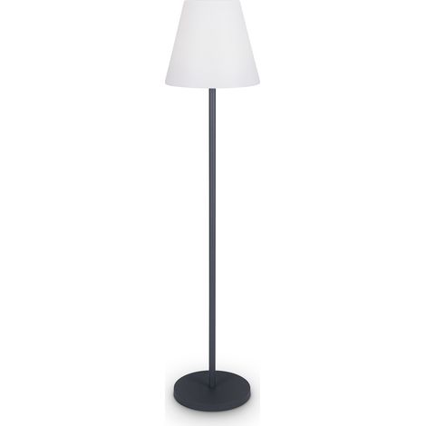 Paco Home Stehlampe In- und Outdoor Tischlampe Akku Garten Terasse Aufladbar RGB Weiß, Stehleuchte 3 (Akku)