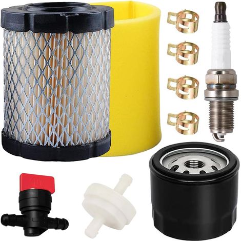 796032 591583 Air Filter Short Type 798911 Pre-Filter for Briggs Stratton 5429K 21B807 21B902 9.0-12.5 HP Replaces Ride-On Motors Tractor 492932S Oil Filter