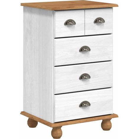 Chest of Drawer 5-Drawer ASKIM White 48.5 x 40 x 79 cm vidaXL (1/5)