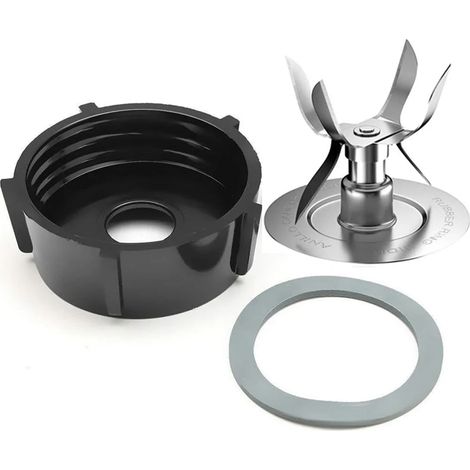 Lame à 6 ailettes compatible avec le blender Oster Osterizer, joint d'étanchéité de base à 5 nervures, pièces de rechange pour lame d'extraction (1/5)