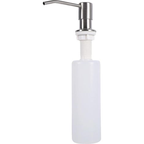 Distributeur de Savon pour Évier de Cuisine 500ML, Diffuseur Pompe Liquide, Caché Distributeur Liquide Vaisselle,brossé (1/5)