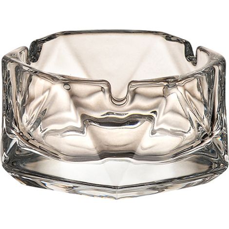 Cendrier - Verre Texturé Effet Cristal - Pour Bureau Maison Restaurant Café - 1 Pièce (1/5)