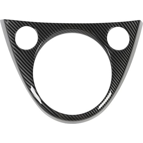 Autocollant de changement de vitesse de boîte d'installation de pâte de revêtement d'habillage de cadre de panneau de levier de vitesse pour le Style de Fiber de carbone de 500 Abarth (1/5)
