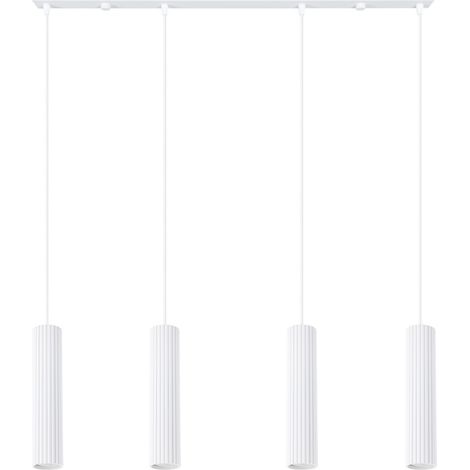 Sollux Karbon Suspension blanche avec barre de suspension et 4 ampoules GU10 (1/5)