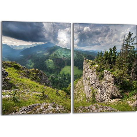 Glasschutzplatte für den Herd 2x40x52 Berge (1/5)