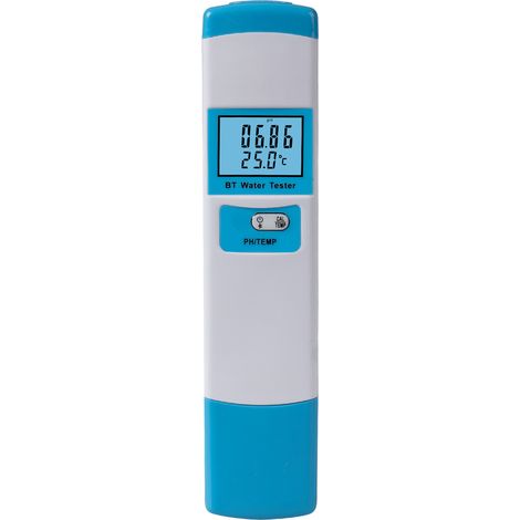 Testeur intelligent de qualité de l'eau BT : pH, température, testeur multifonctionnel pour l'aquaculture, l'eau potable, les aquariums et les piscines. (1/5)
