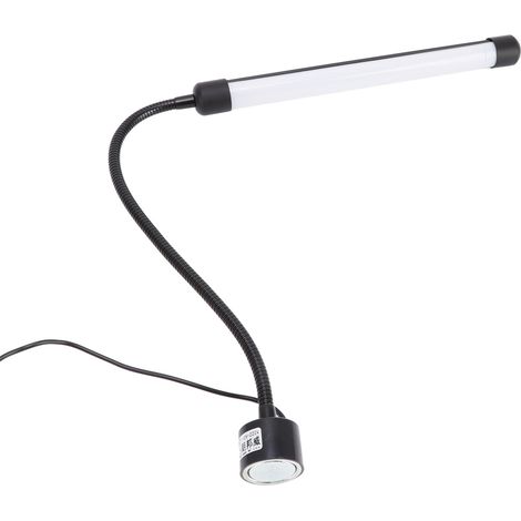 Lampe de travail magnétique avec protection oculaire, flexible col de cygne, 12 W, résistante aux hautes températures, pour établi, prise US 110-220 V (1/5)