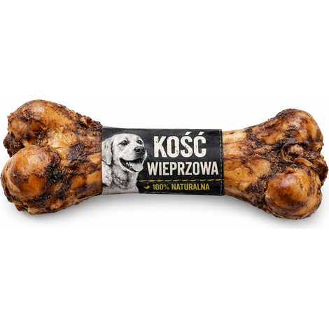 BULT natürlicher Kausnack für Hunde, röhrenförmiger Schweineknochen, 1 Stück. (1/2)
