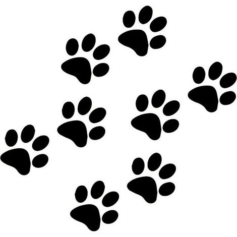Autocollants pour animaux de compagnie avec motifs d'empreintes de pattes de chat et de chien, autocollants pour carrosserie, adaptés aux véhicules, motos, bateaux et bateaux de plaisance (1/5)