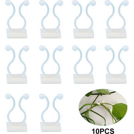 50 Fixations Plantes Grimpantes, Clips Adhésifs pour Lierre, Supports Vigne Murale, Attaches Jardin 50 Pièces (1/5)
