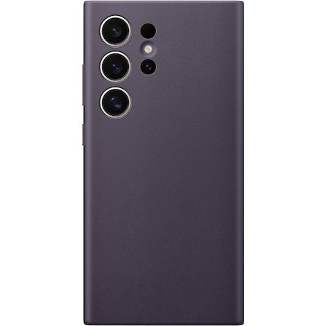 Samsung Galaxy S24 Ultra Hülle aus veganem Leder, Dunkelviolett (1/4)