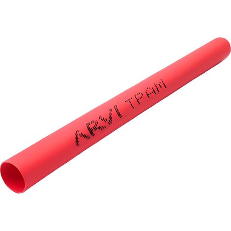 Gaine Thermorétractable - 80/40mm - Rouge - Longueur 1m - Restreint 2:1 - Paroi Fine - Arvi Tpam-80.0-vm (1/2)