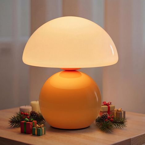 Lampe champignon sans fil, lampe de table pour chambre à coucher, lampe portable sans fil, petite lampe tactile de table de chevet pour salon, lampe champignon 5200 mAh, lampe moderne à piles (1/5)