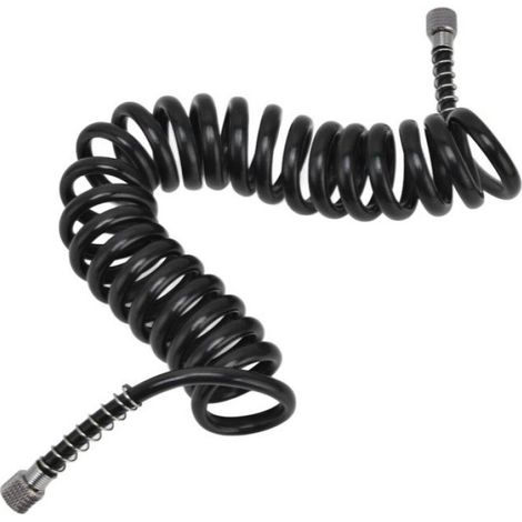 Tuyau d'air, tuyau d'air en bobine de polyuréthane avec raccords filetés femelles G1/8 pour accessoires d'aérographe de peinture (1/4)