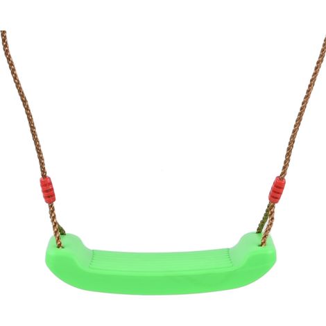 Sitzbrett-Schaukelspielzeug, grün, 44 x 16,5 cm / 17,3 x 6,5 Zoll, Spielzubehör für Kinder, für drinnen und draußen (1/5)