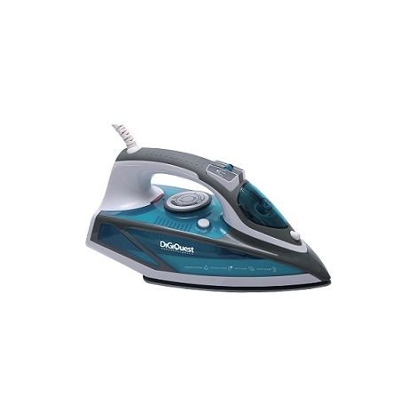 DIGIQUEST Ferro da stiro a vapore con Piastra in Ceramica STEAMY CERAMIC S2, 2600W, Vapore Regolabile, Serbatoio Trasparente 420ml, Tecnologia Antigoccia e Anticalcare (1/5)