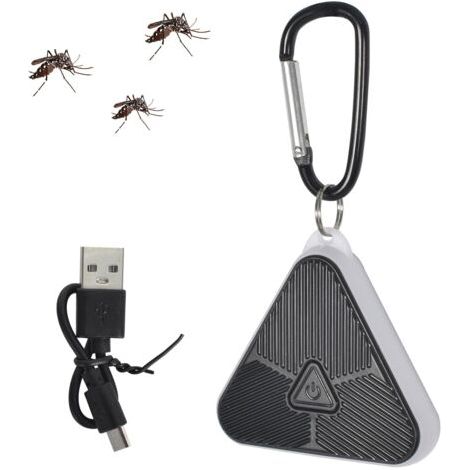 Répulsif Ultrasonique de Moustique, Portable Répulsif Antiparasitaire Extérieur/Intérieur Contre Les Insectes et Les Araignées, Répulsif Efficace Contre Mouches, Rats, Cafards, Rongeurs, Araignées (1/5)