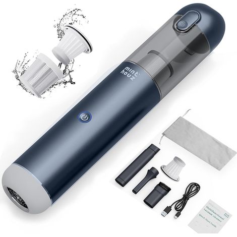 Aspirateur à Main 17000PA Aspirateur Voiture Portable aspirateur a Main avec Lampe LED aspirateur Voiture Puissant pour Poils d'animaux, Cuisine, Bureau, Voiture (1/5)