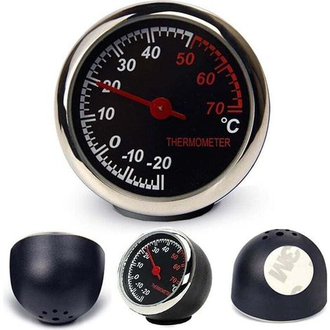Autothermometer – Mechanischer Zeiger – Analog – Zählwerkzeug – Kratzfest – Hohe Transparenz und Langlebigkeit – Temperaturmessgerät