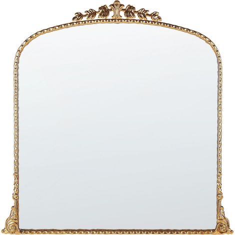 Miroir Glamour Métal 71 x 71 cm Doré Livry