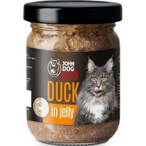 JD für Katzen Ausgewachsene Katzen Nassfutter in Geleeform 100 g – Entengelee 100 g
