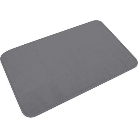 Tapis de Bain Microfibre "Vitamine II" 45x75cm Anthracite (1/4)
