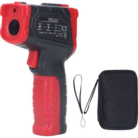 Thermomètre infrarouge numérique à 4 chiffres Thermomètre industriel portable de haute précision (1/5)