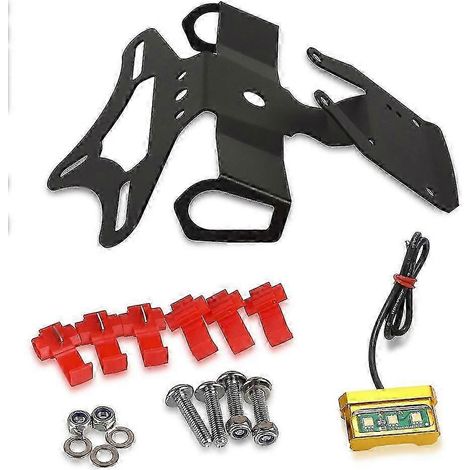 Support de feu arrière de moto pliable, compatible avec Kawasaki Z900 2017-2022 (modèles 2017 à 2022). (1/5)