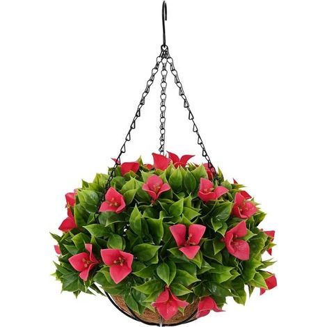 Rose artificielle, 33 x 33 x 44 cm, PE et acier. (1/5)