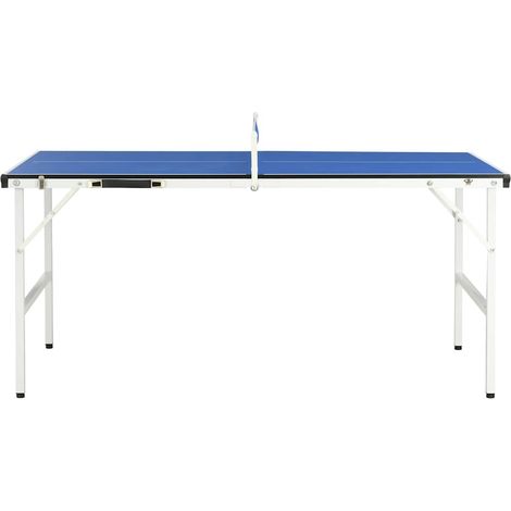 Table de ping-pong de 1,5 m avec filet 152 x 76 x 66 cm Bleu (1/5)
