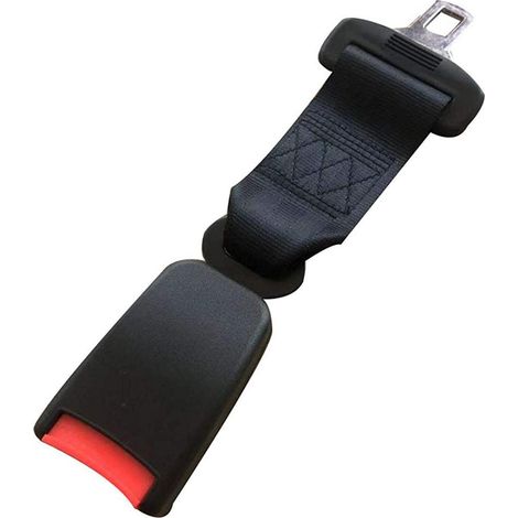 23CM Car Seat Belt Extender Belt Strap Tension Adjuster Car Seat Belt Auxiliary Safety Belt Maternity Seat Belt-Black (1/5)