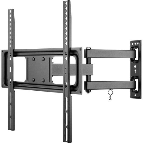 Support TV Mural Orientable 32-55 Pouces VESA 400x400 Jusqu'à 35 kg avec Gestion des Câbles - Orientation Totale M - 49744 (1/5)