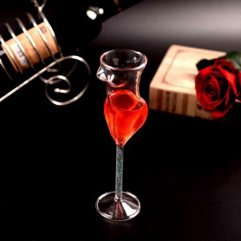 Verres à vin en forme de corps féminin, verres à champagne originaux pour la décoration de la maison, du restaurant ou du bar, pour les soirées, cadeaux de verres à vin (1/5)