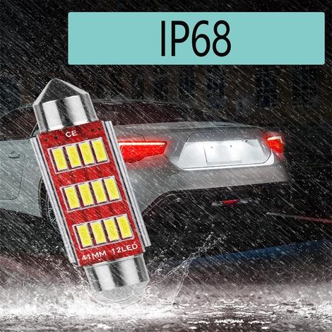 10 Stück Feston 6418 C5W Auto-LED-Lampe 31 mm, Canbus-fehlerfrei, Innenraumbeleuchtung, Kennzeichenbeleuchtung, 12 V, 420 lm, 10MSD 4014 Chipsätze, 6000 K (Weiß) (1/3)