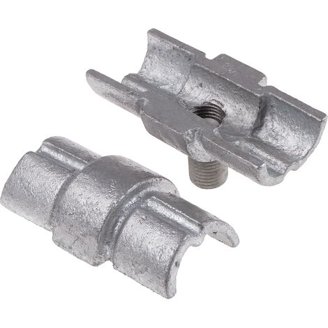 Raccord articulé RS PRO, profilé Type 2, Ø 42.4mm, L. 75mm en Fonte ( Prix pour 1 ) (1/2)