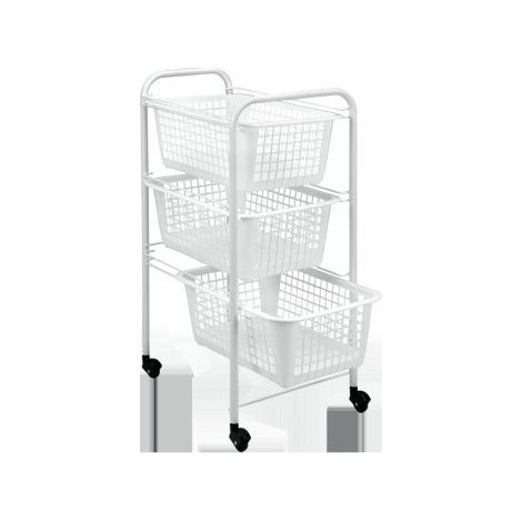 Verdulero coc 3c 38x30x68cm pl bl san diego metaltex