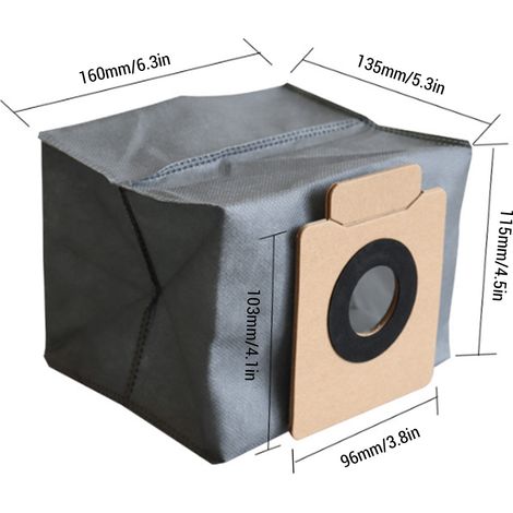 Ortviai Sacs à poussière pour robot aspirateur eufy X8, X8 Pro et X10 Pro – 6 pièces en tissu non tissé (1/4)