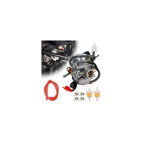 PD24J Vergaser, 24-mm-Vergaser mit Ablassschlauch für GY6 125 cm³/150 cm³ 4-Takt-Motor (Quad, Kart, Roller, Moped) QMJ/QMI157 QMJ/QMI152