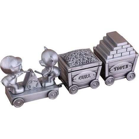 Boîte de rangement pour dents de lait en alliage de zinc, contenant pour la première dent de bébé (1/4)