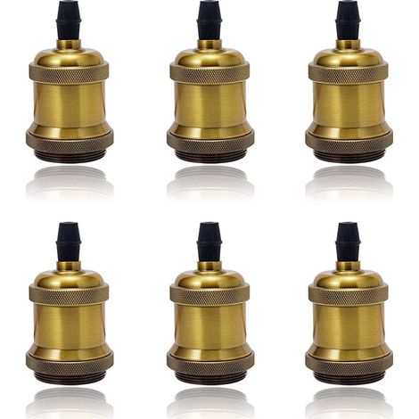 Support de Lampe E27 en Céramique pour Ampoules Vintage - Adaptateur Rétro Edison - Lot de 6 (1/5)