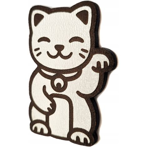 Magnete Maneki Neko, gatto portafortuna giapponese e cinese (1/4)