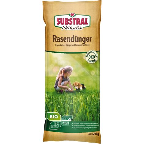 SUBSTRAL® Naturen® BIO Rasendünger für ca. 500 m² - 20 kg (1/5)