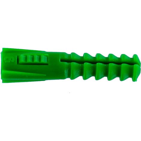 Cheville plastique verte Ø 6mm L30mm sans collerette (boîte de 250) R6 RAM 9061 (1/5)
