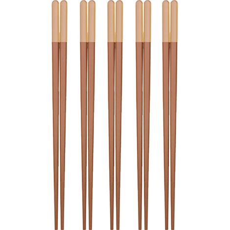 Baguettes En Bois Réutilisables - 24 Cm - Pour Cuisine Familiale Restaurant Hôtel - Lot De 5 Paires (1/5)
