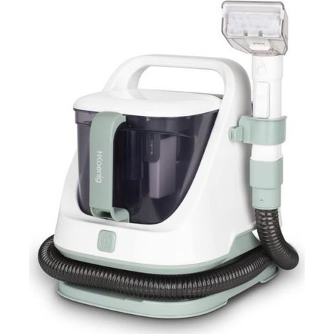 Aspirateur a Main - Mini Nettoyeur textile a main HKoeNIG TWT77 - Réservoirs a eau propre et sale amovibles - Capacité 1,4L/1,2L - Puissance 650W