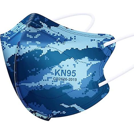 Masques KN95 pour enfants, lot de 30, 5 couches, respirants, anti-poussière (1/5)